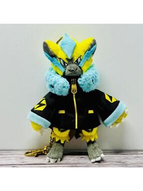 Pokemon Zeraora Band Fest Mascot Plush Keychain 6.5" Japan Import US Seller